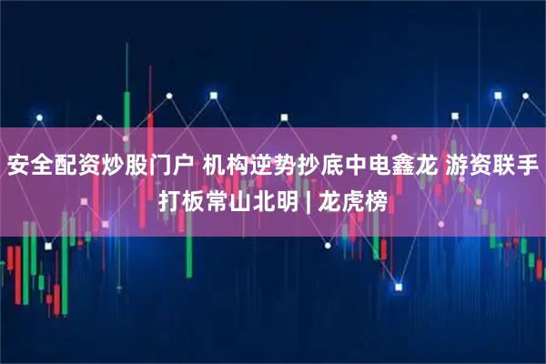 安全配资炒股门户 机构逆势抄底中电鑫龙 游资联手打板常山北明 | 龙虎榜